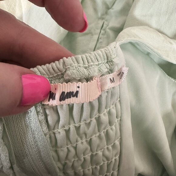 Mi Ami Mint Green Dress in Size Medium - Square neck, Pockets, Above the Knee - Picture 8 of 10